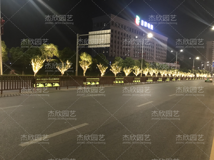 道路發(fā)光花箱，提亮街景